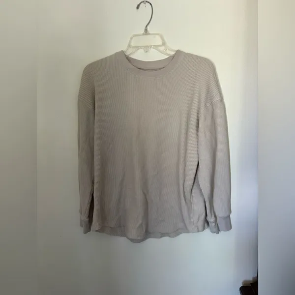 Abercrombie & Fitch Waffle Thermal Long Sleeve Top Small - Image 5