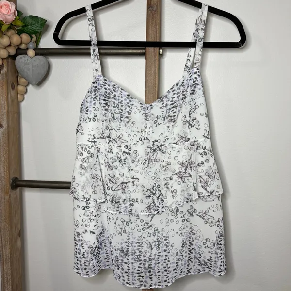 Cabi Style 272 On the Clock Tiered Print Cami Size Medium‎ - Image 2