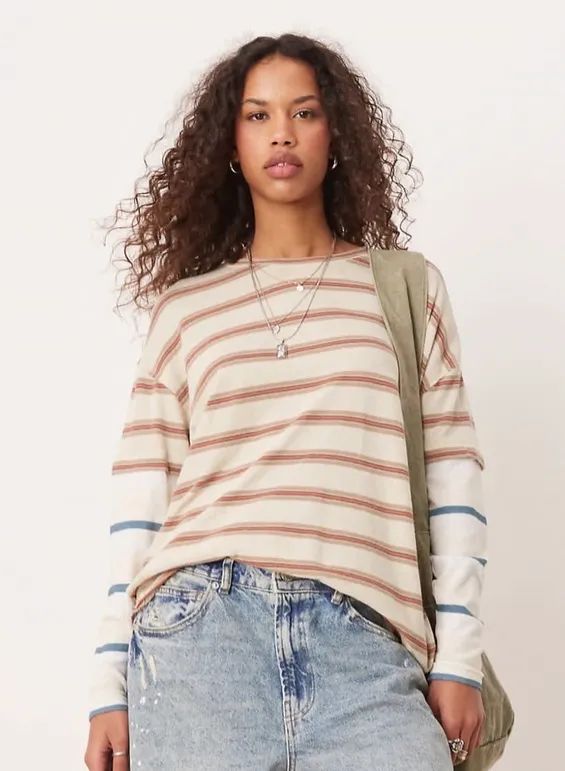 Long Sleeve Free People Top Oversized - Image 2