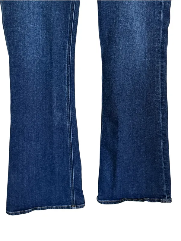 Quince Luna Stretch Flare Jeans Midnight Blue Women’s Size 31 x 32 High Rise - Image 3