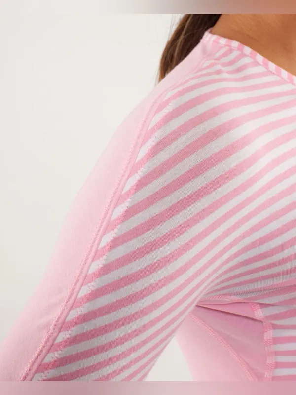 Lululemon Devotion Short Sleeve Tee
Classic Stripe White Pink Shell / Pink Shell - Image 13