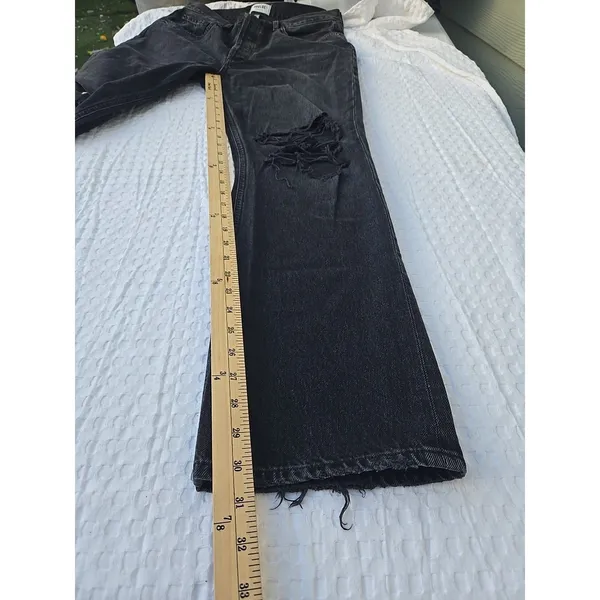 AGOLDE Lana Jean Women’s Size 30 Black Straight Leg Button Fly - Image 8