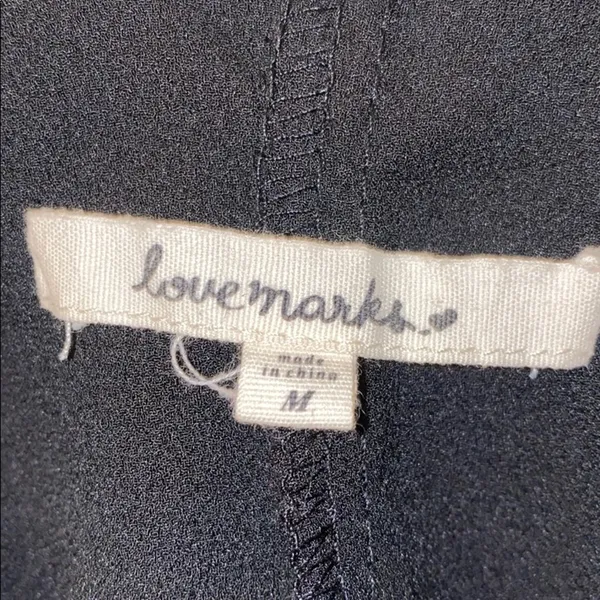 Love Mark Black Tank Top Size M - Image 4