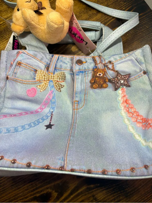 Luv Betsy Johnson faux Jean purse - Image 2