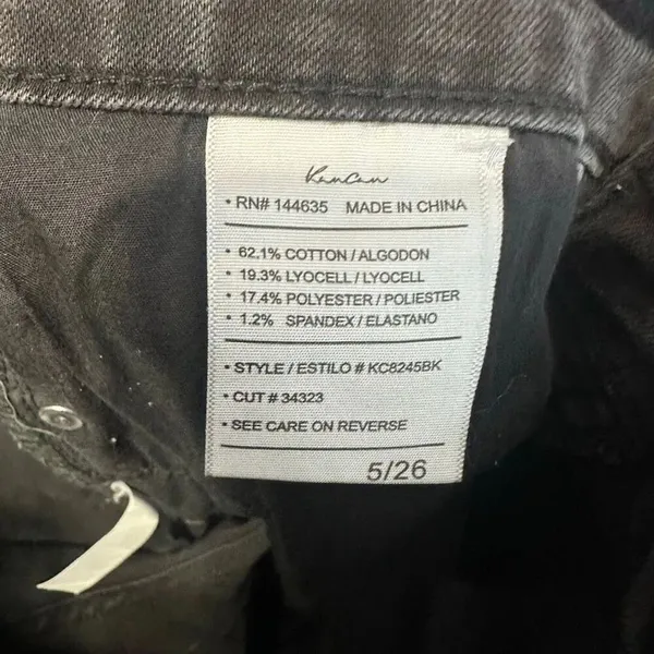Kancan destroyedraw hem 5/26 black stretchy jeans - Image 2