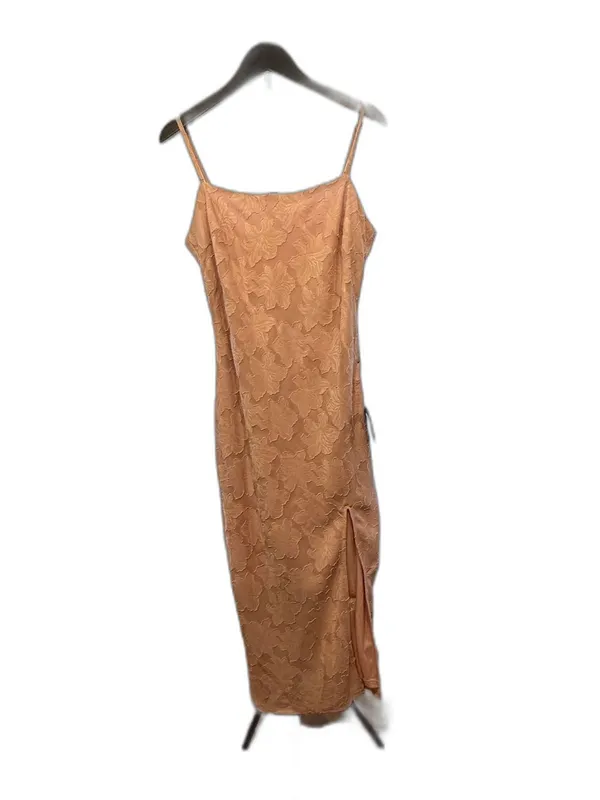 NWT Lulus Women’s Fresh Blooms Mauve Floral Jacquard Column Midi Dress Size S - Image 4