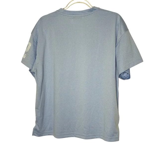 State of Mine Light Blue Georgia 22 Mesh Jersey Short Sleeve Womens Medium - Image 6
