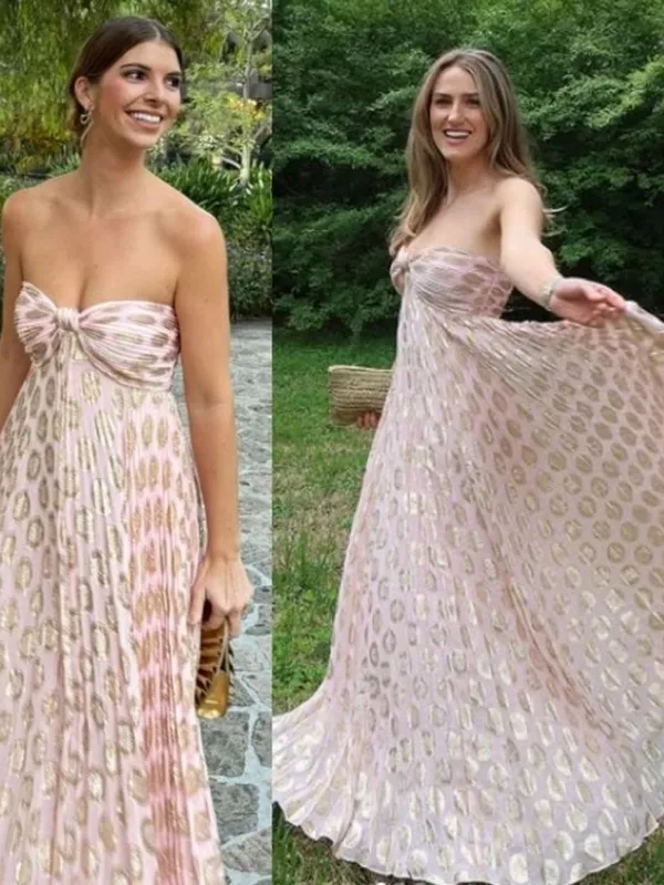 Alexis Maryana Maxi Dress Gown S/M/L Murex Pink Blush Gold Vacation S - Image 3