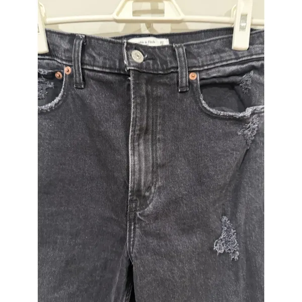 Abercrombie & Fitch Womens the 90s Straight Ultra High Rise Jeans 27/ 4R 2402 - Image 4