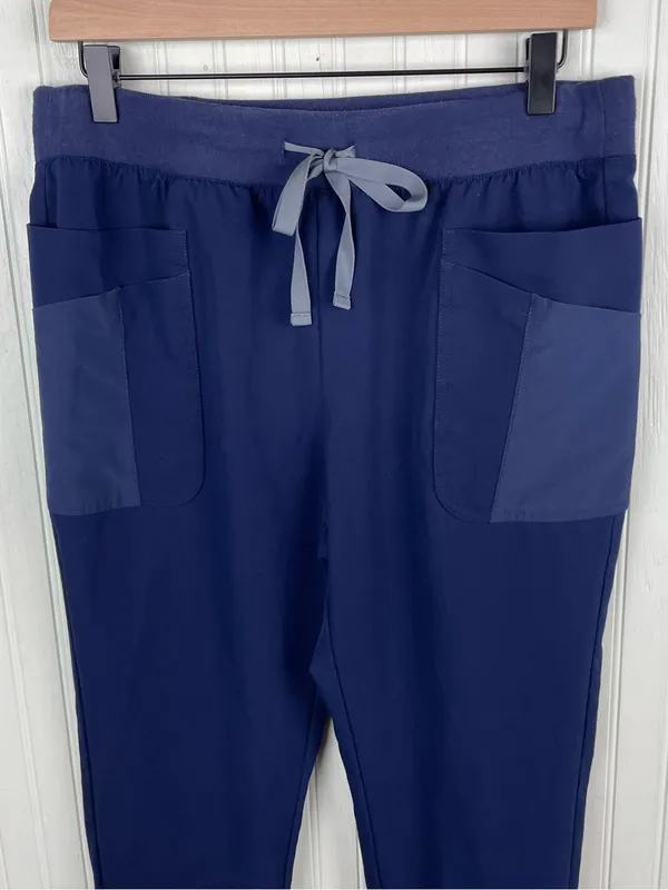 FIGS Women's Kigali Skinny Jogger Scrub Pants Size Medium Navy Blue W20SW2027 - Image 3