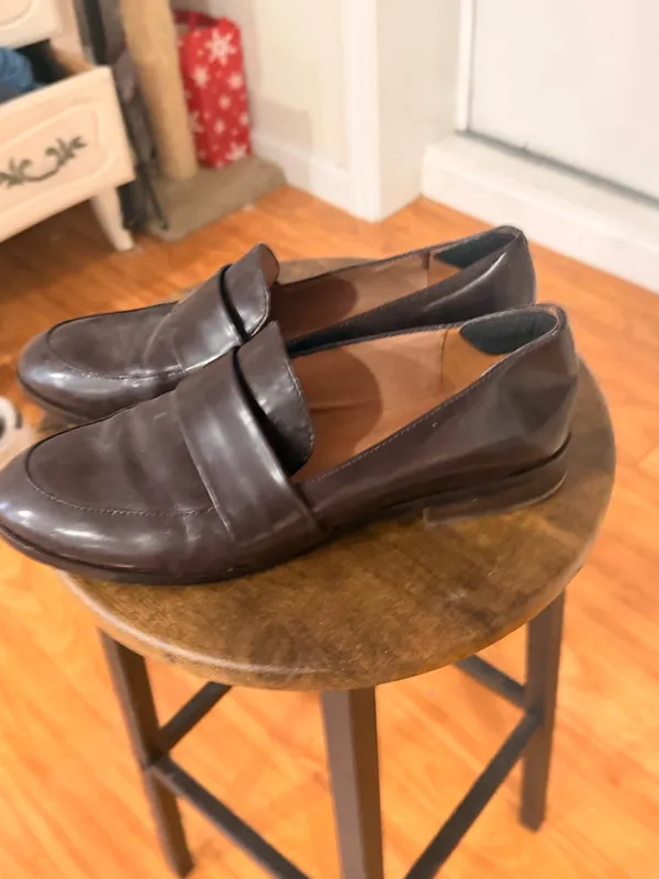 Madewell Dark Brown Leather Loafers - Image 2