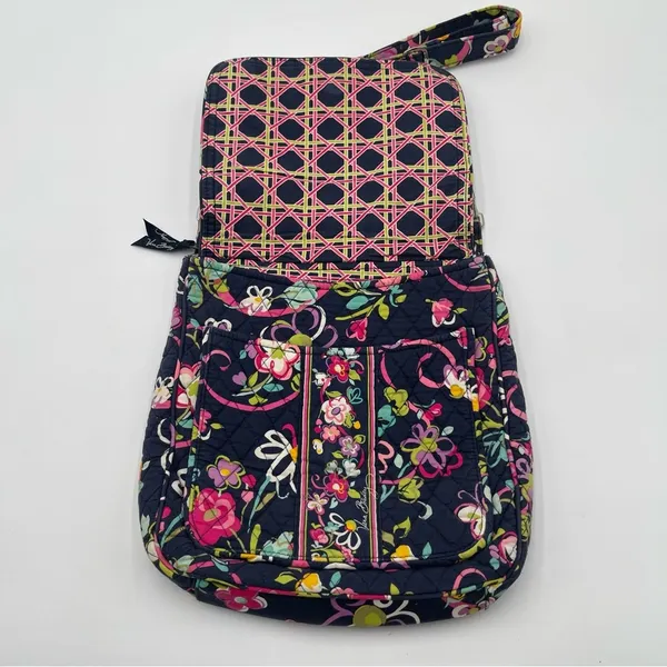 Vera Bradley “Floral Ribbons” Crossbody Hipster Bag Purse Quilted Retired - Image 6