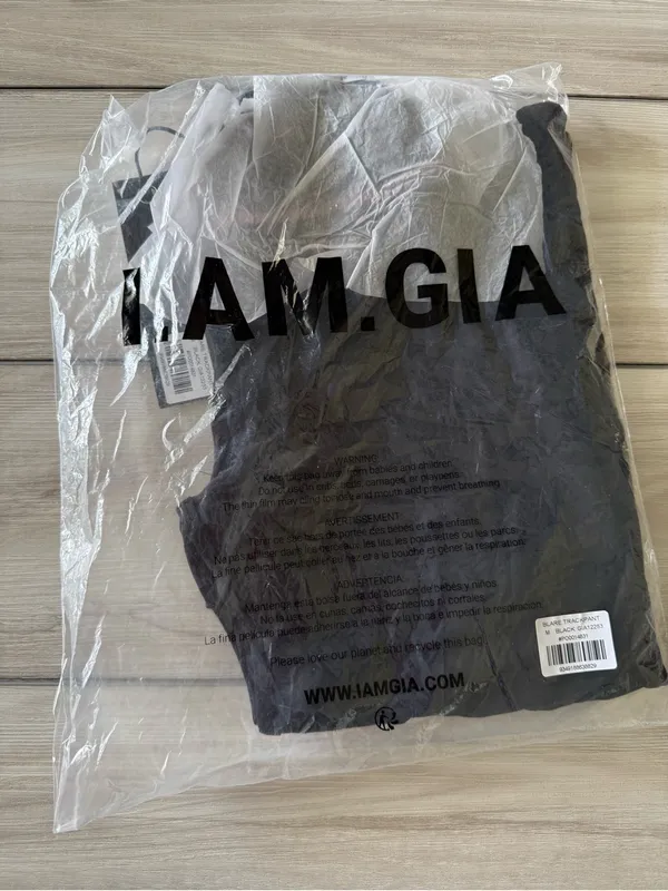 I AM GIA Blare Track Pant Black Medium NWT IN PACKAGE - Image 10