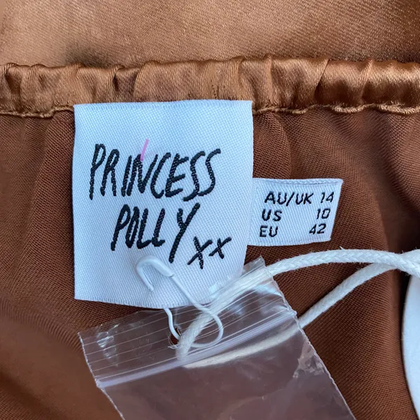 Princess Polly Stanley Bodysuit Brown Size 10 - Image 3