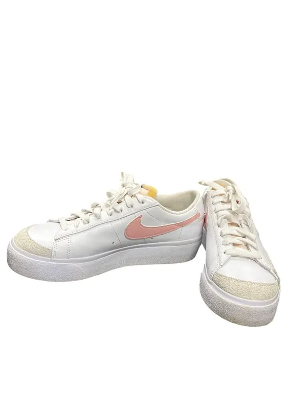Nike Blazer low wms white pink platform sneakers shoes sz 8 SKU 10-184 - Image 2