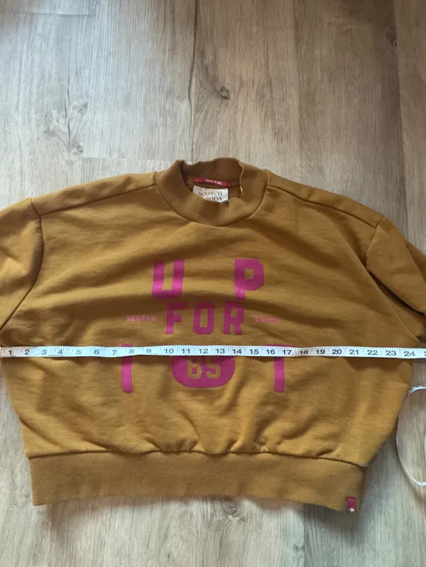 Scotch & Soda Seasonal Loose Cropped Funnel Neck Sweatshirt S - Image 6