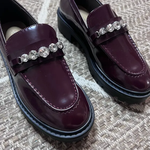 C. Paravano Crystal Platform Loafers sz EU 38/ US 7 - Image 3