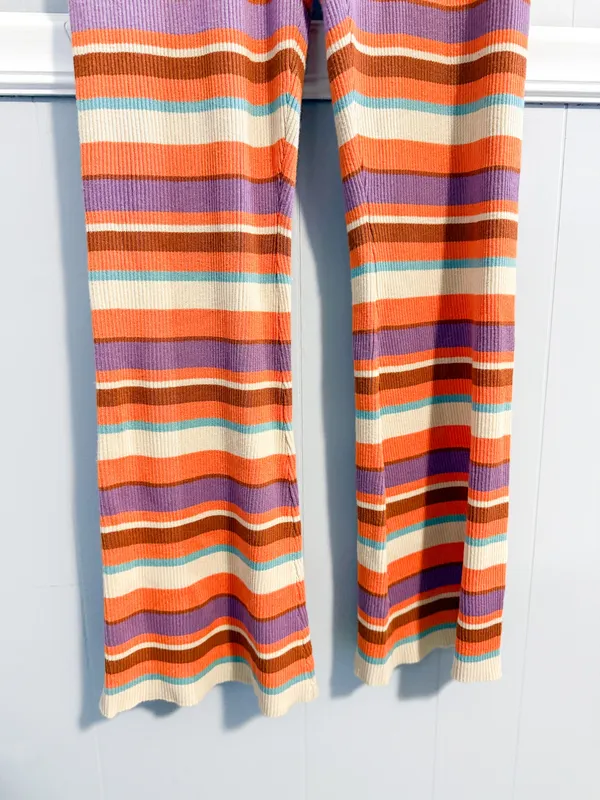Vrg Grl Striped Sweater Knit Pants Multiple Size M - Image 3