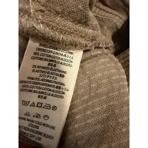 Free People Brown Corduroy Flare Pants Y2K Patch Pocket Boho 70s Style - Image 9