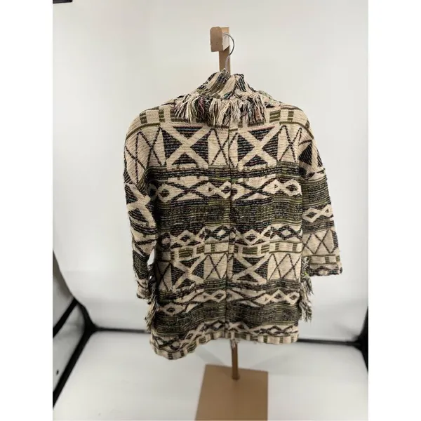 Zara Basic Outerwear Fringe Cardigan Southwestern Size XS-S - Image 7