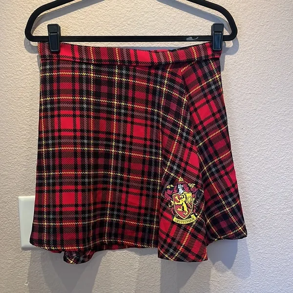 Harry Potter Gryffindor Plaid Skirt Costume Tween Size Large or XS Adult - Image 2
