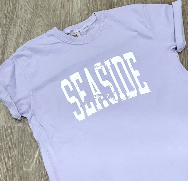 Seaside Tshirt Purple Size L - Image 4