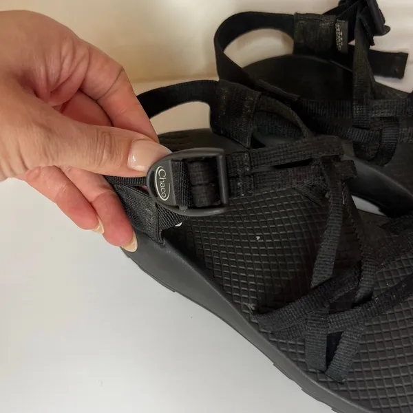 Chacos ZX2 Classic Black Double strap tie loop Hiking sandals WOMENS 6 - Image 2