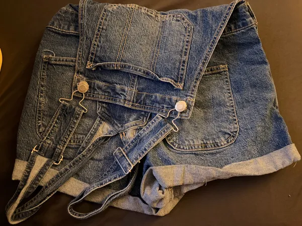 Blue denim overalls - Image 3