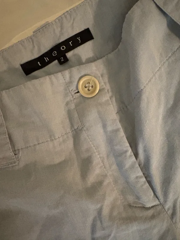Theory Light Blue Pants - Image 4