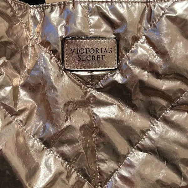 Victoria’s Secret Rose Gold Tote Bag - Image 3