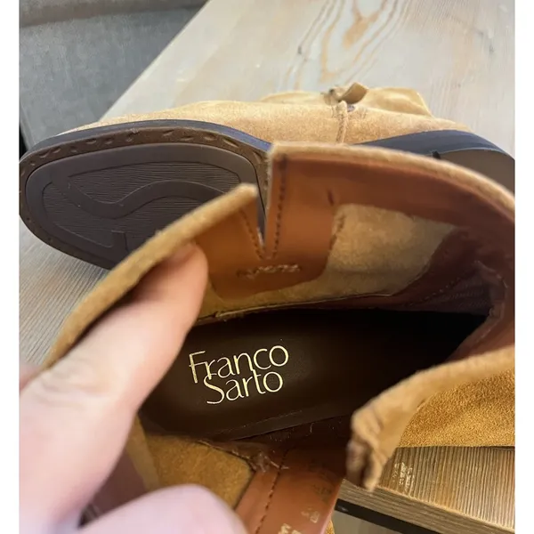 FRANCO SARTO Womens 7 Malina Suede Ankle Boot in Whiskey Brown‎ NEW - Image 7