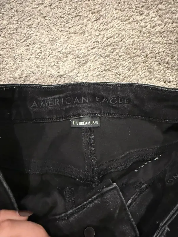 American Eagle Outfitters High-Rise Black Skinny Jeans - Image 3