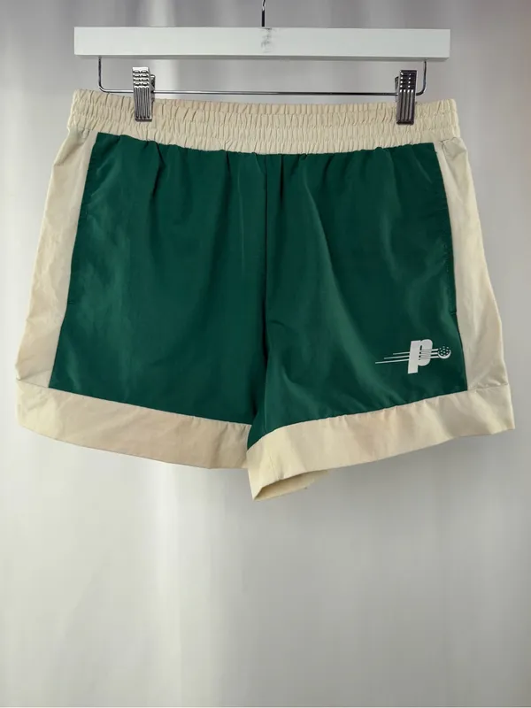 Prince Pickleball Tennis Athletic Shorts Green with Cream Trim Size Small‎ - Image 3