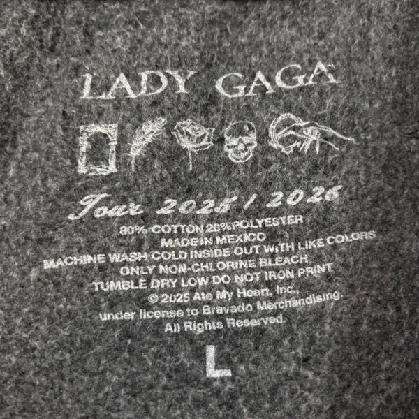 Lady Gaga Vanish Into You Mayhem Ball Tour Joggers Size Large - Image 4