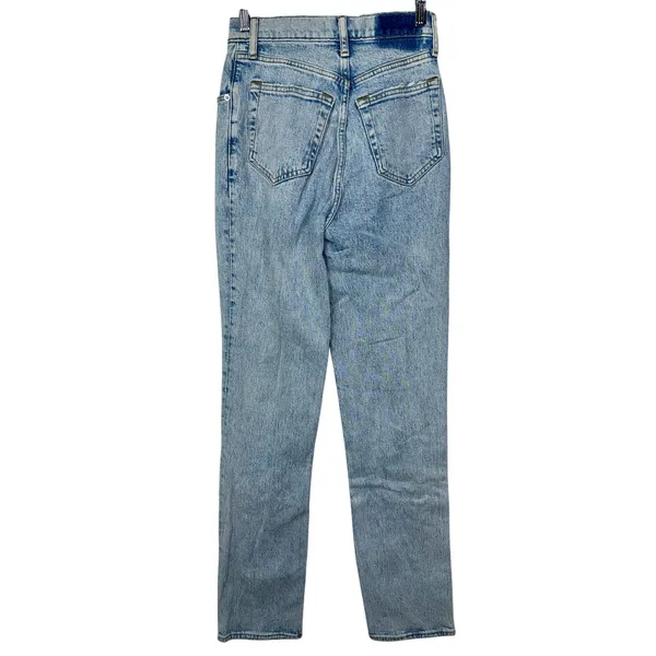 Abercrombie & Fitch The 90s Straight Ultra High Rise Blue Denim Jeans Size 24 00 - Image 2