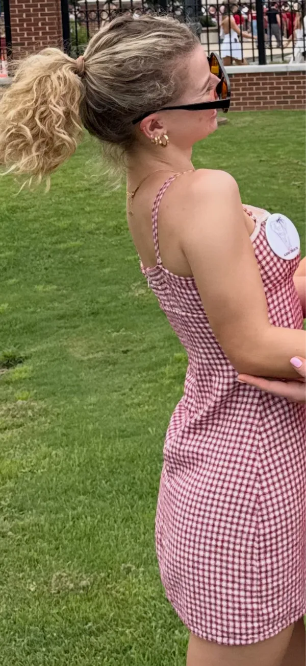 Aeropostale Gingham Mini Dress - Image 3