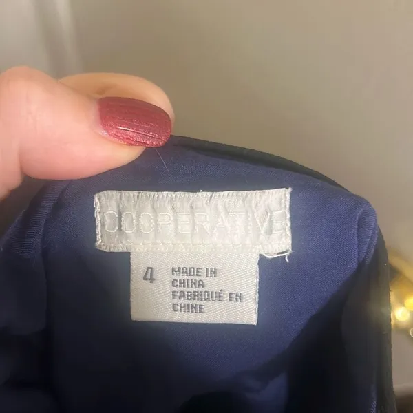 ✨COOPERATIVE GEORGIA MAY BLUE Lace Up Sz 4 DRESS✨ - Image 8