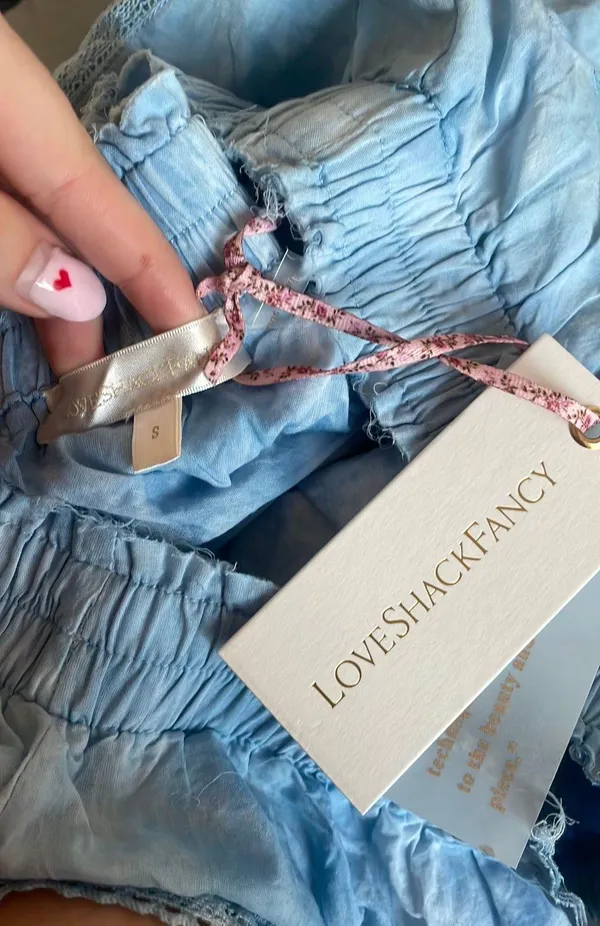 Loveshackfancy Blue Skirt - Image 3