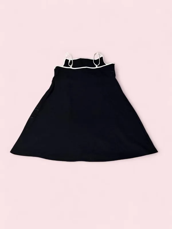 wild fable Black Mini Dress with White Trim - Image 2