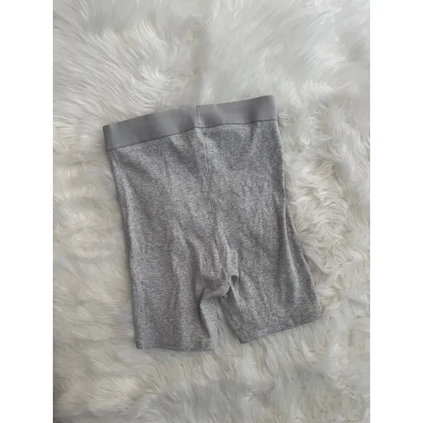 Skims Cotton Rib Boxer Light Heather Grey Size Small - Image 6