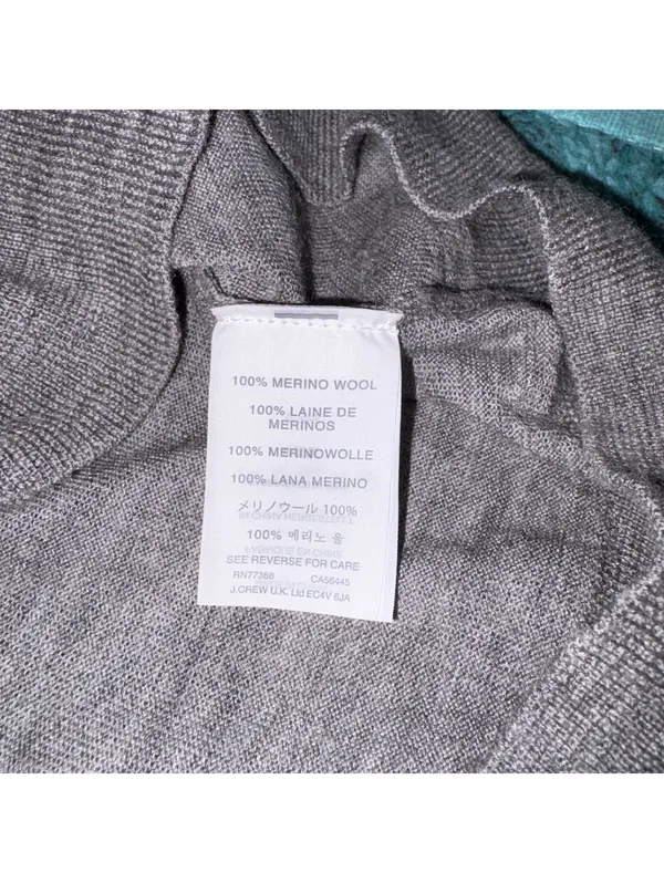 J.Crew $120 Women's S 100% Merino Wool Sweater Cozy Size Small Gray - Image 8