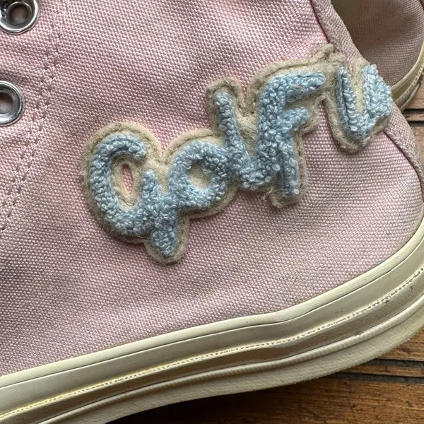 Converse Golf le Fleur‎ Chuck 70 High Top Pink Chenille 167478C Mens 6 Womens 8 - Image 5