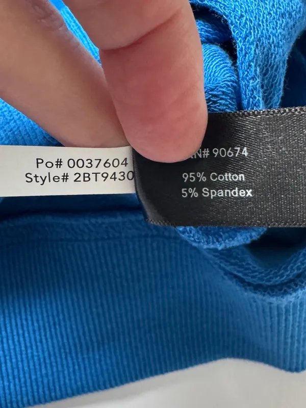 Boston Proper Princess Blue Slouchy French Terry Pullover Sweatshirt Size XXS/XS - Image 7