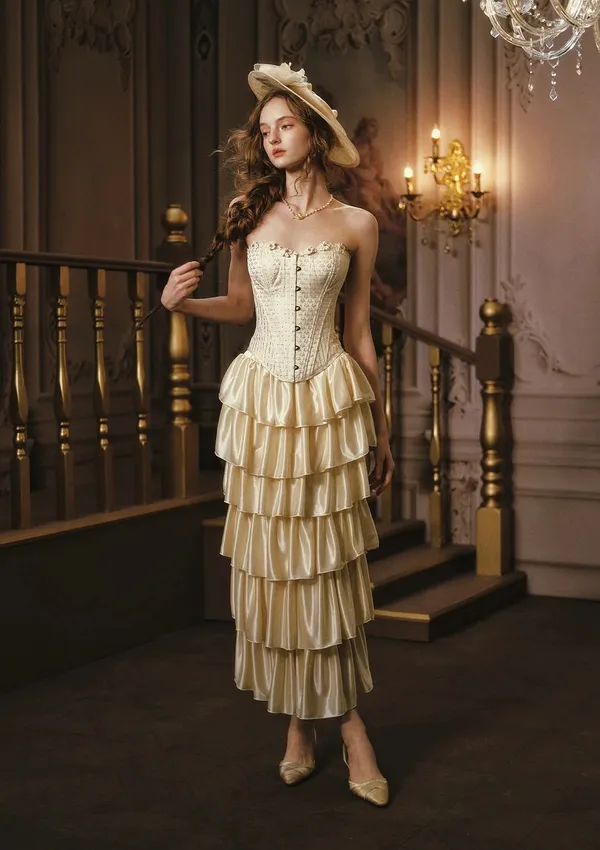 NEW LaceMade Gilded Moment Set Size S Gold - Image 3