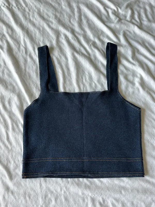 Zara Denim Tank Top - Image 2