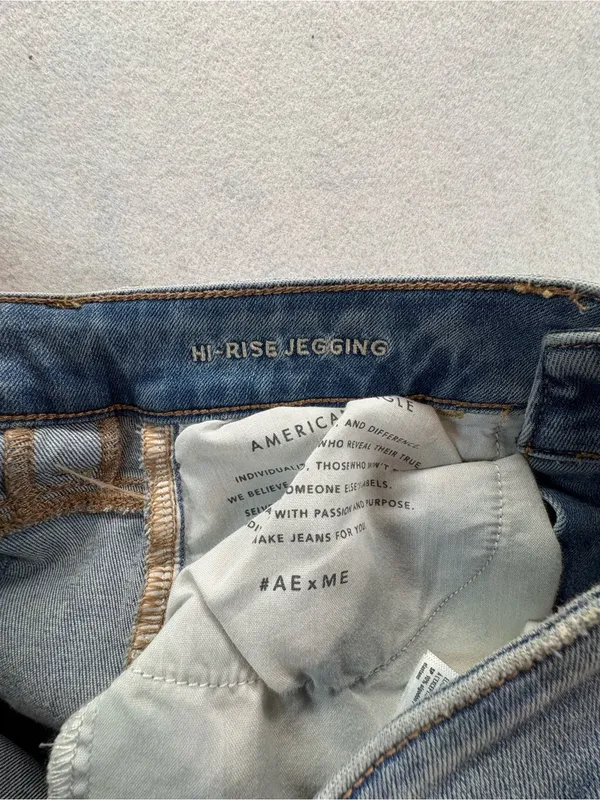 American Eagle Hi-Rise Jegging Next Level Stretch Distressed Jeans Women’s 4 - Image 7