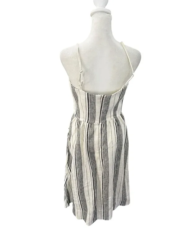 Reformation Ellen Linen Midi Dress Louisiana Stripe Size 4 - Image 7