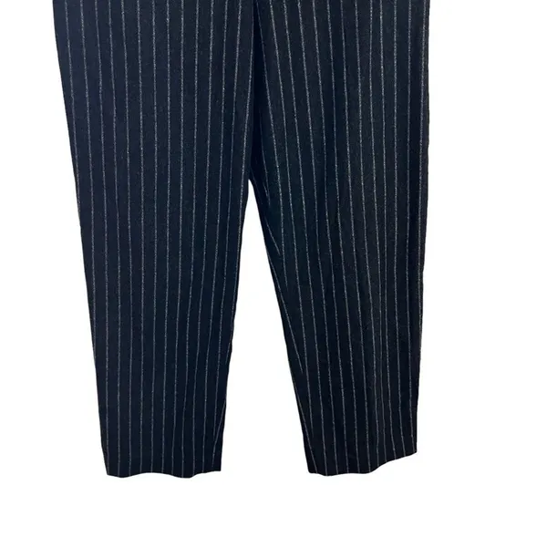 Aritzia Wilfred Wool Cashmere Pinstripe High Rise Trouser Pants 6 - Image 4