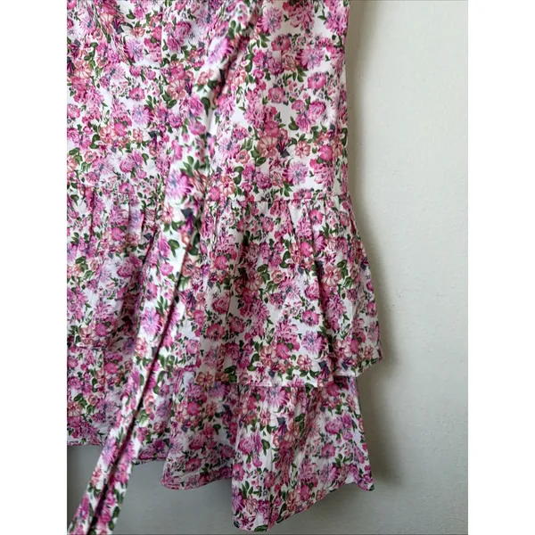 Hello Molly ruffled out pink mini dress XL women 10 victorian romantic sexy NWT - Image 9
