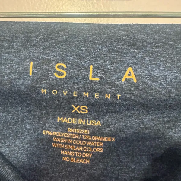 Blue Isla Movement‎ no front seam soft biker shorts Size XS - Image 2